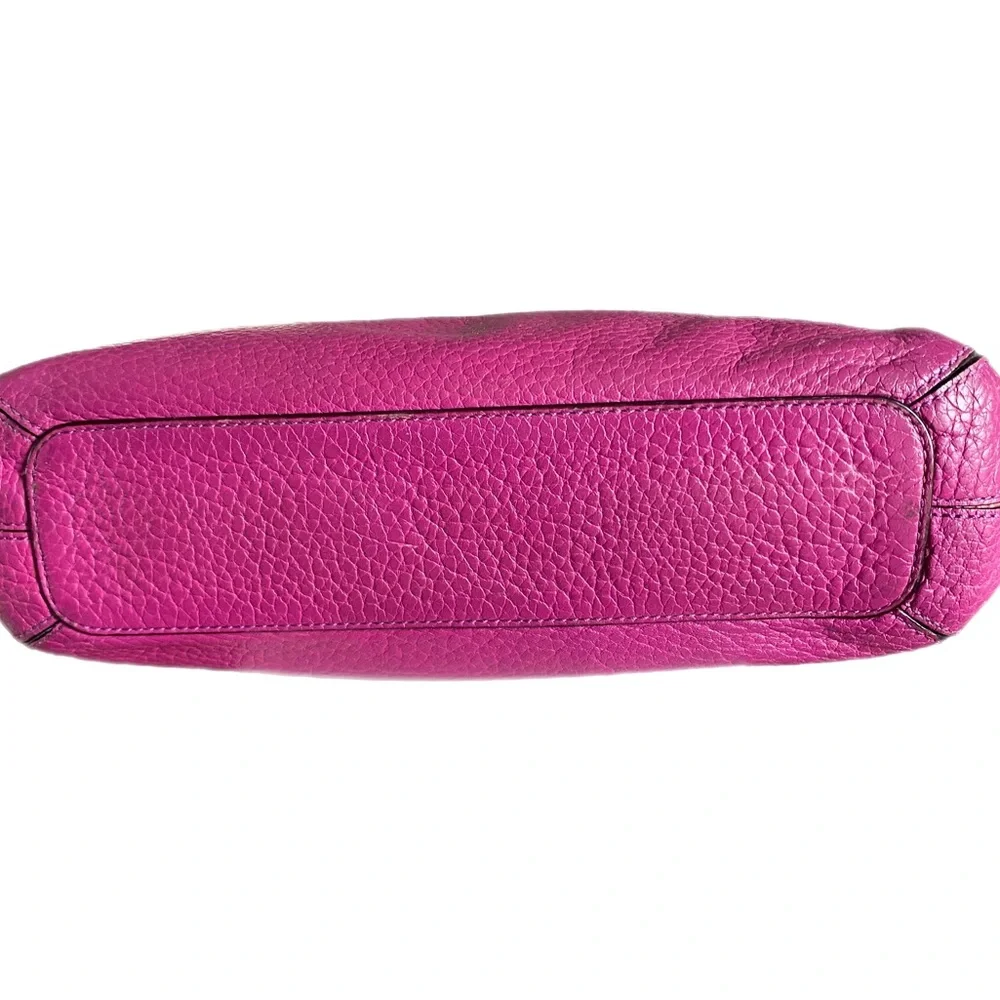 Kate Spade Fuchsia Pebble Leather Hobo Bag. - Picture 7 of 12